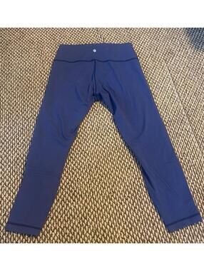 Lululemon Wunder Train HR Tight 25” Everlux Size Waterdrop Blue size 12